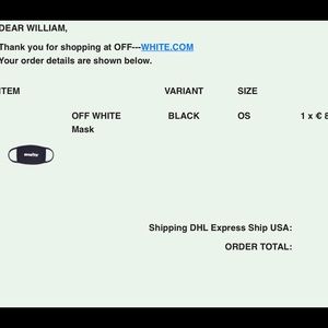 New off white mask dm me before buying